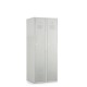 Kovová šatní skříňka, 60 x 50 x 150 cm, cylindrický zámek - Světle šedá - RAL 7035