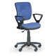Pracovní židle Milano II s područkami - Modrá