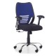 Kancelářská židle Santos - Černá / modrá
