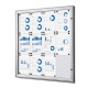 Interiérová uzamykatelná informační vitrína 12 x A4 - Hliník