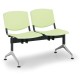 Plastová lavice Design, 2-sedák - Zelená
