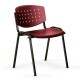 Konferenční židle Troy I - černé nohy - Červená