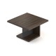 Jednací stůl Lineart 120 x 120 cm - Jilm tmavý / antracit