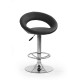 Barová židle Gardiner - Černá / stříbrná