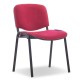 Konferenční židle Viva, černé nohy - Červená