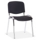 Konferenční židle Viva, chromované nohy - Černá