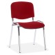 Konferenční židle Viva, chromované nohy - Červená
