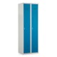 Kovová šatní skříň 60, cylindrický zámek - Modrá - RAL 5012