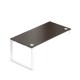 Stůl Creator 180 x 90 cm, bílá podnož, 1 noha - Wenge