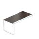Stůl Creator 180 x 90 cm, bílá podnož, 1 noha - Wenge