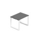 Konferenční stolek Creator 80 x 60 cm, bílá podnož - Antracit