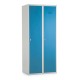 Kovová šatní skříňka, 80 x 50 x 180 cm, otočný zámek - Modrá - RAL 5012