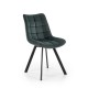 Jídelní židle Jordan - Zelená / černá