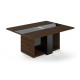 Jednací stůl Trevix 180 x 140 cm - Dub Charleston / černá