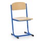 Školní židle Denis, nastavitelná - vel. 2-4 - Světle modrá - RAL 5015