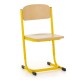 Školní židle Denis, nastavitelná - vel. 4-6 - Žlutá - RAL 1021