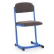 Učitelská židle čalouněná - Světle modrá - RAL 5015