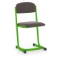 Učitelská židle čalouněná - Světle zelená - RAL 6018