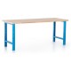 Dílenský stůl 200 x 80 cm - Modrá - RAL 5012