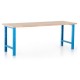 Dílenský stůl 220 x 80 cm - Modrá - RAL 5012