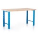 Výškově nastavitelný dílenský stůl 150 x 80 cm - Modrá - RAL 5012