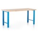 Výškově nastavitelný dílenský stůl 170 x 80 cm - Modrá - RAL 5012
