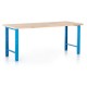 Výškově nastavitelný dílenský stůl 200 x 80 cm - Modrá - RAL 5012