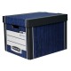 Archivační kontejner Fellowes Bankers Box Woodgrain 2 ks/bal - Modrá