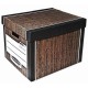 Archivační kontejner Fellowes Bankers Box Woodgrain 2 ks/bal - Hnědá