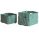 Set pletených košíků Compactor Lisou, 2 ks - Zelená