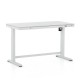 Výškově nastavitelný stůl OfficeTech 2, 120 x 60 cm - Bílá