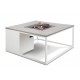 Konferenční stolek s plynovým ohništěm COSI, Cosiloft 100 - Bílá / šedá