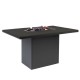 Jídelní stůl s plynovým ohništěm COSI, Cosiloft 120 - Černá