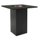 Barový stůl s plynovým ohništěm COSI, Cosiloft 100 - Černá