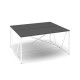 Stůl ProX 158 x 137 cm - Grafit / bílá