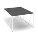 Stůl ProX 118 x 163 cm - Grafit / bílá