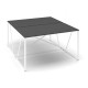 Stůl ProX 138 x 163 cm - Grafit / bílá