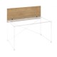 Paraván ProX 118 cm, pro samostatný stůl - Dub hamilton / grafit