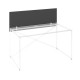 Paraván ProX 138 cm, pro samostatný stůl - Grafit / bílá
