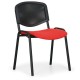 Konferenční židle Viva Mesh - černé nohy - Červená / černá