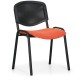 Konferenční židle Viva Mesh - černé nohy - Oranžová / černá