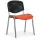 Konferenční židle Viva Mesh - chromované nohy - Oranžová / černá