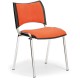 Konferenční židle SMART - chromované nohy - Oranžová