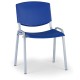 Konferenční židle Design - šedé nohy - Modrá