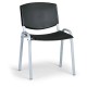 Konferenční židle Design - šedé nohy - Černá