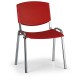 Konferenční židle Design - chromované nohy - Červená