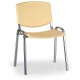 Konferenční židle Design - chromované nohy - Žlutá