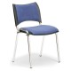 Konferenční židle SMART - chromované nohy - Modrá