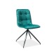 Jídelní židle Texo Velvet - Zelená / černá