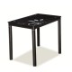 Jídelní stůl Damar 100 x 60 cm - Černá